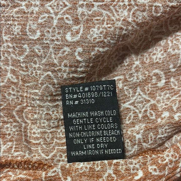 Rust Boho Lace Trim Sleeveless Top with Ruffle Straps - Picture 8 of 9